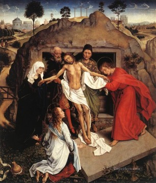 Sepultura de Cristo religioso Rogier van der Weyden Pinturas al óleo